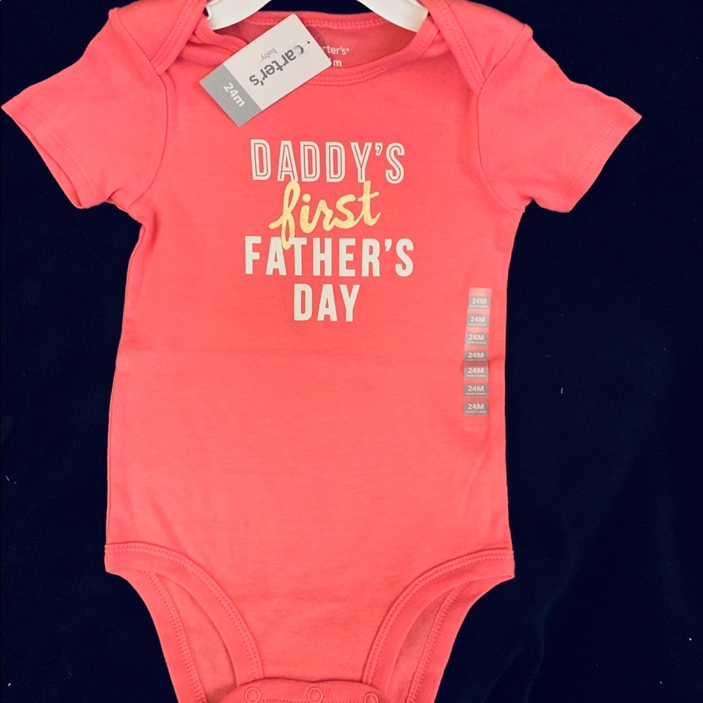Carter’s Onesie_NWT_DaddysFirstFathersDay